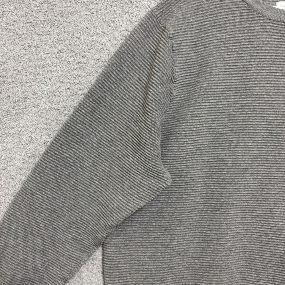 Gray Ribbed Crew Neck Pullover Sweater Size XXXL Workwear Neutral - Picture 4 of 13